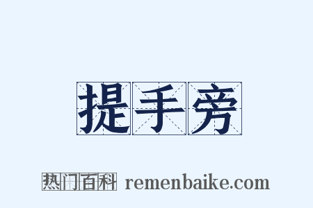 提手旁是什么意思的图片
